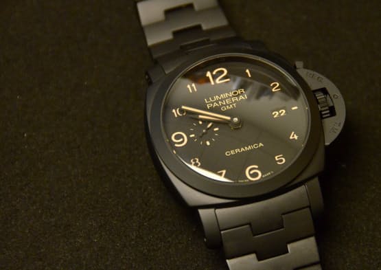 Hands-On: With The Panerai Tuttonero Luminor 1950 3 Days GMT Automatic  Ceramica (PAM00438) - HODINKEE