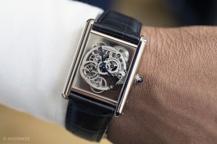 Hands On With The Cartier Tank Lc Sapphire Skeleton A New Take On A True Classic Hodinkee