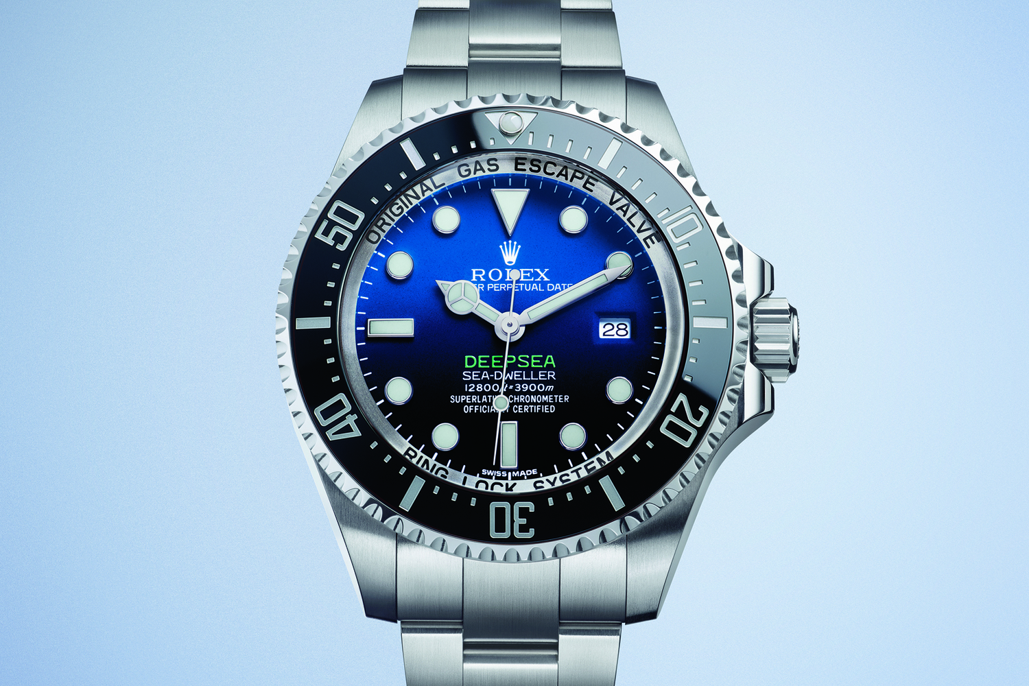 rolex deepsea blue dial
