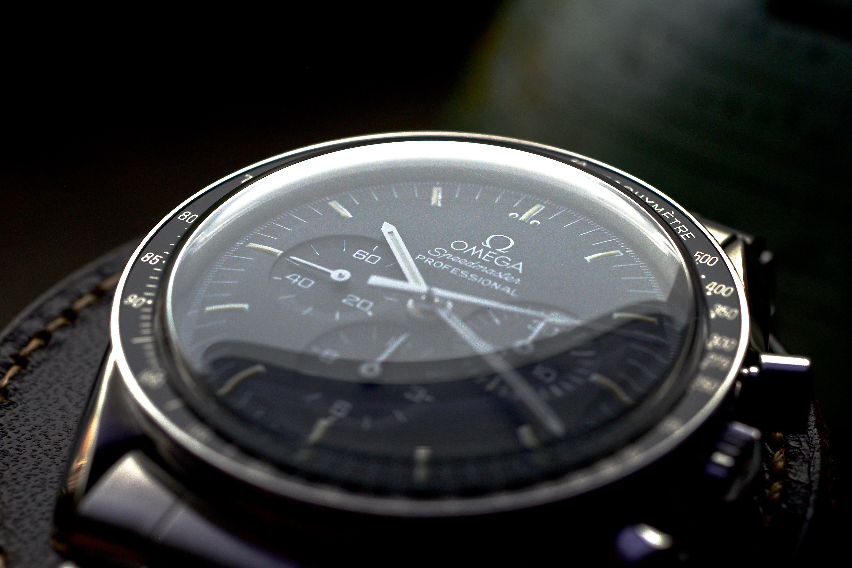 An Omega Speedmaster Professional 