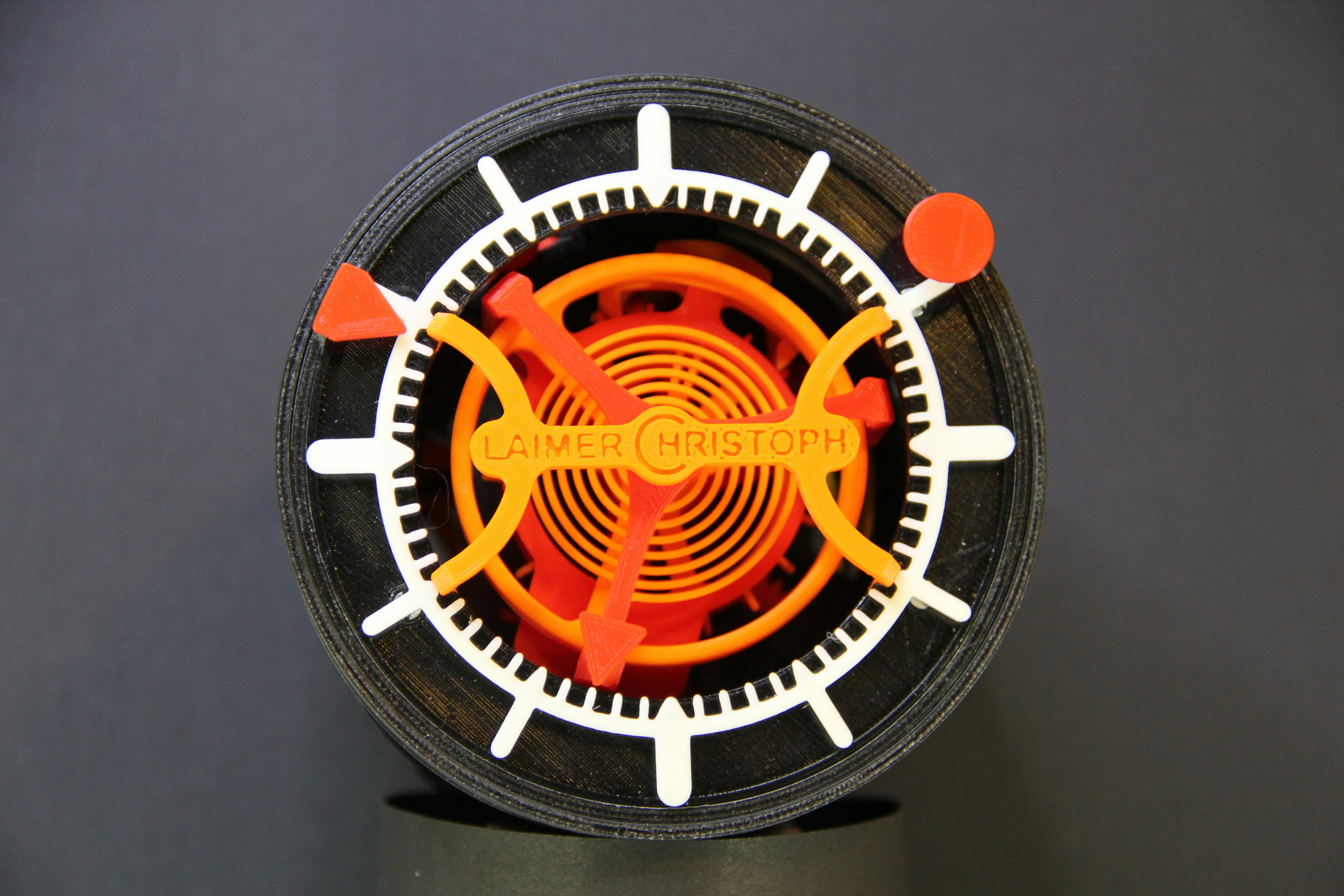 Introducing: The World's Fully Functional 3D Printed Watch: Christoph Laimer Tourbillon -