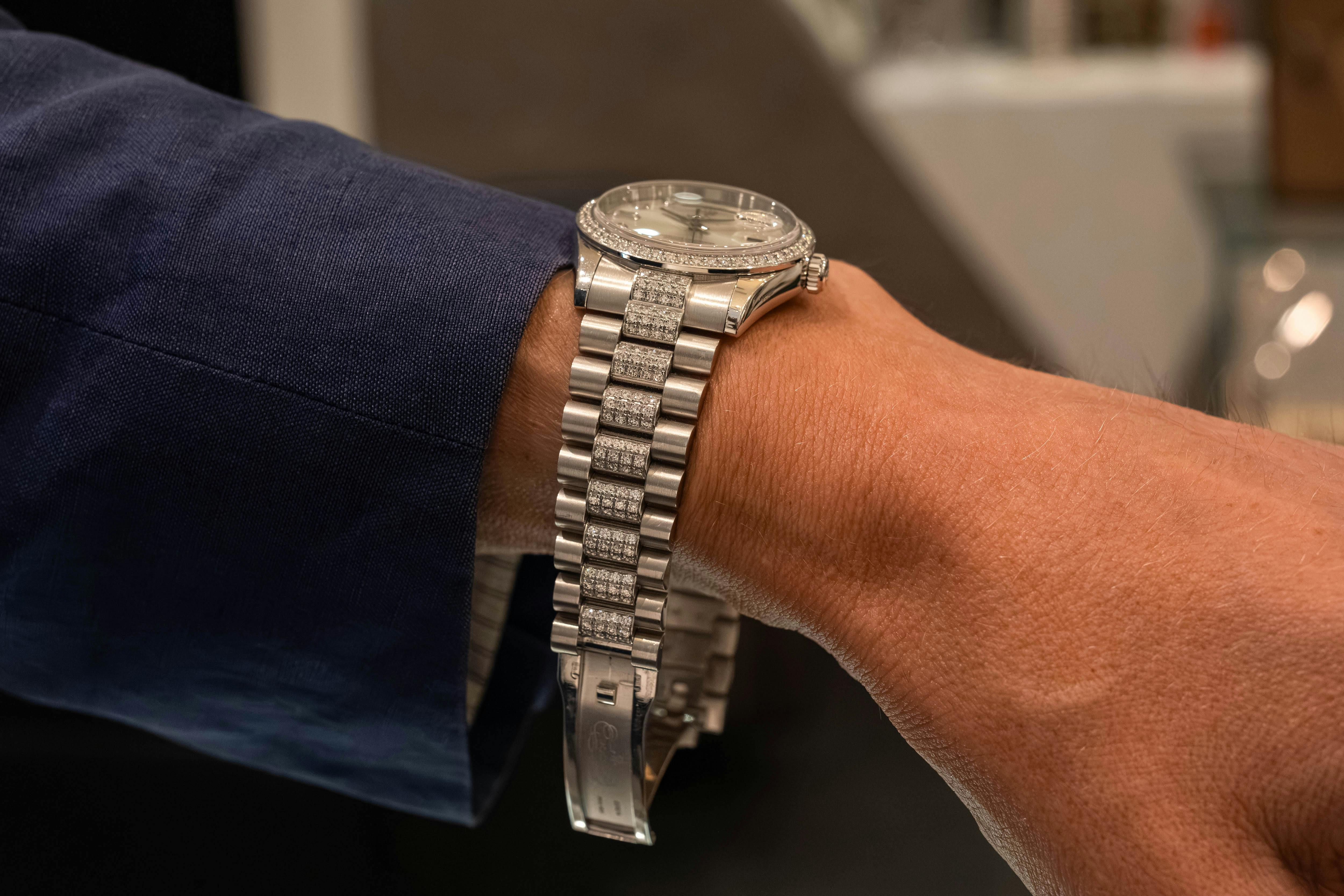 The platinum Day-Date 118346