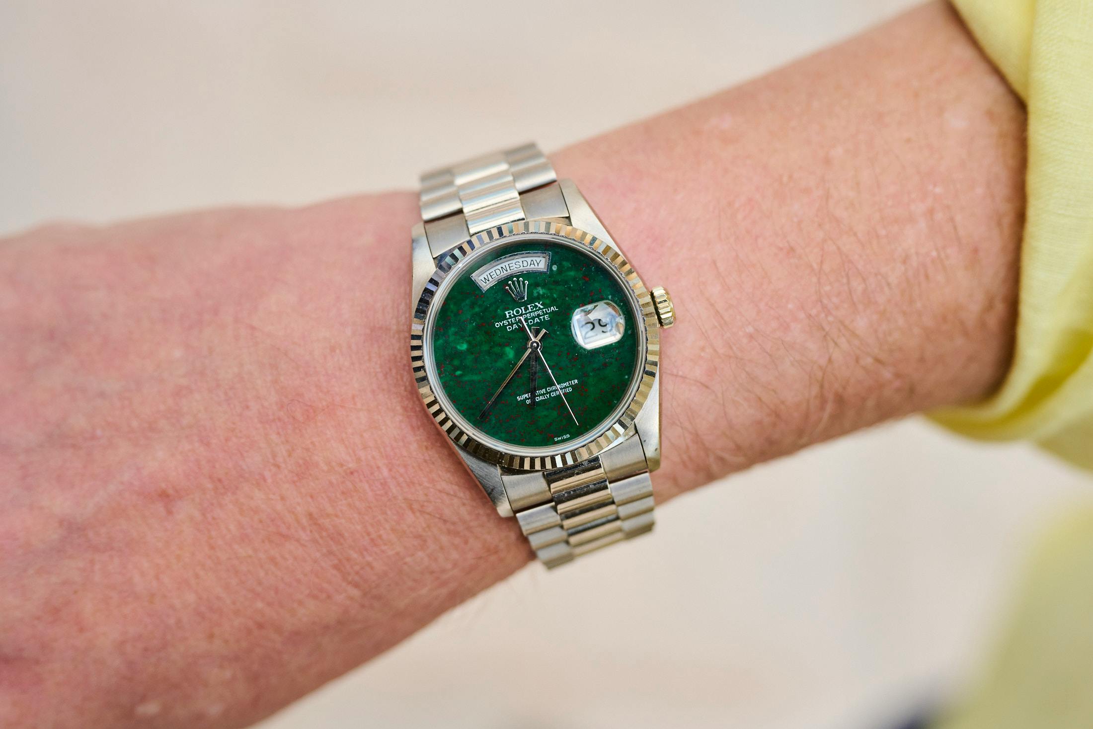 Rolex green jasper Day-Date