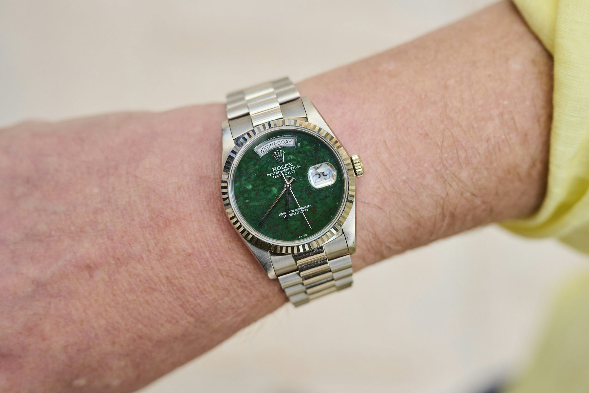 Rolex green jasper Day-Date