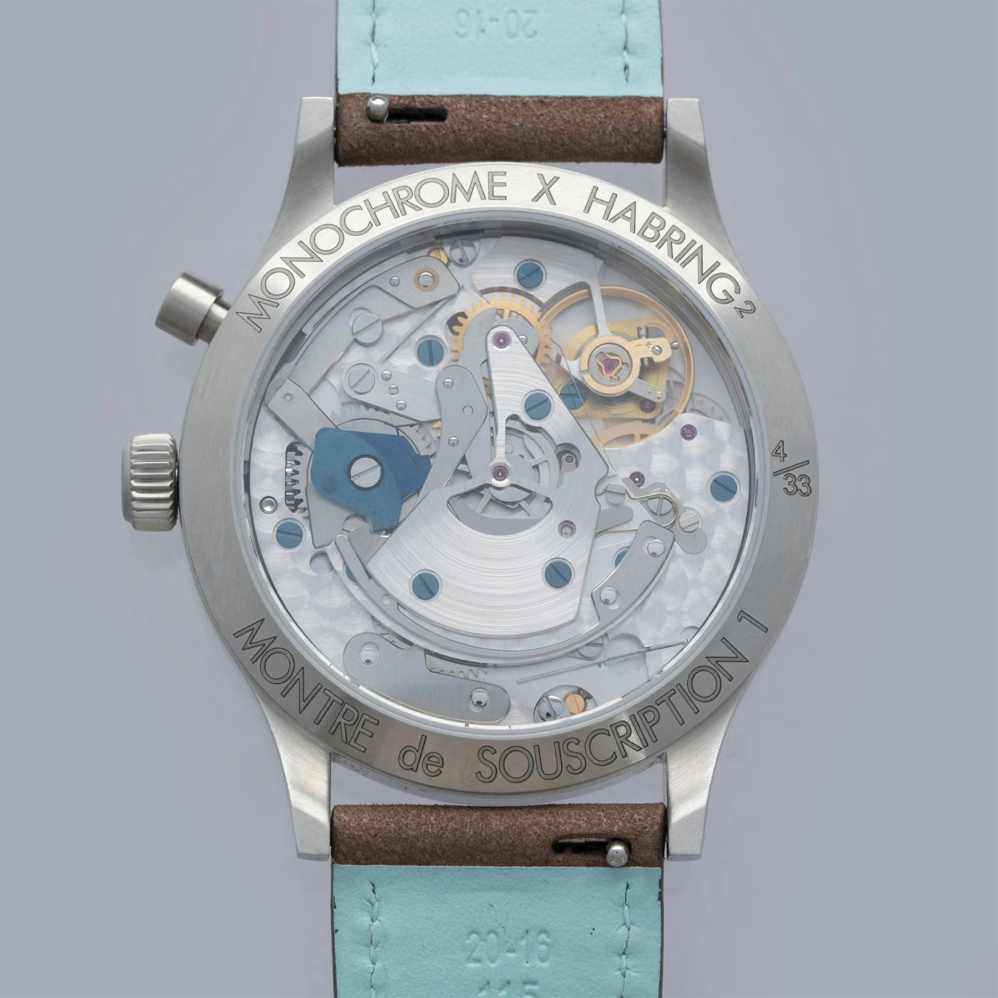 A Habring chronograph for Monochrome movement