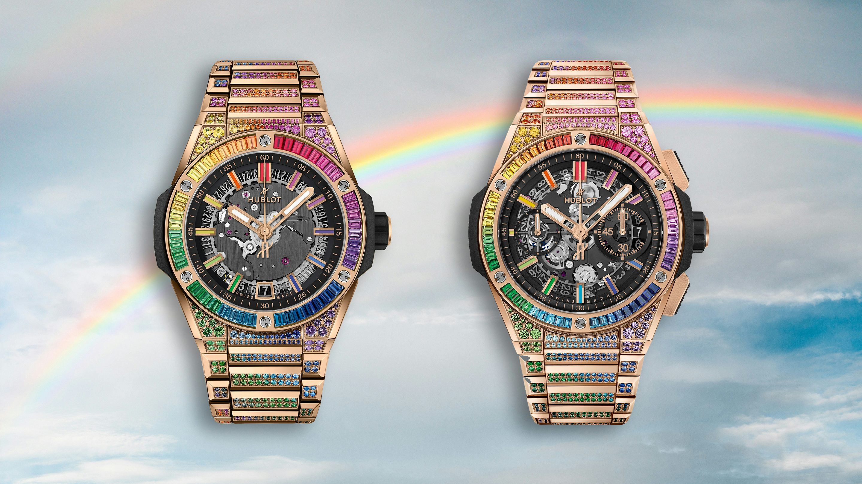 Hublot Big Bang 42mm Unico King Gold Rainbow Watches
