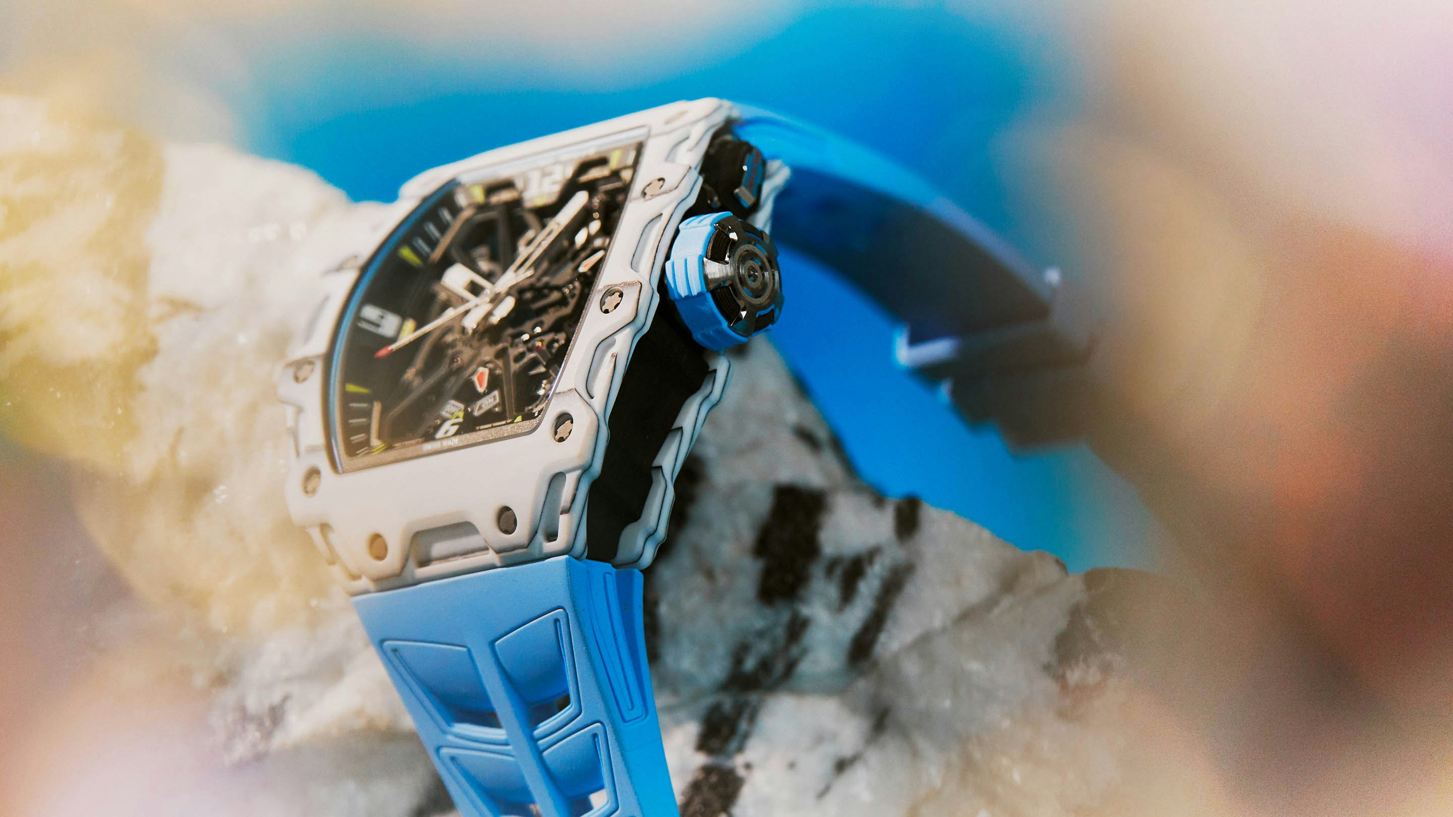 The Richard Mille RM 35-03 with an automatic winding rotor featuring user-adjustable geometry