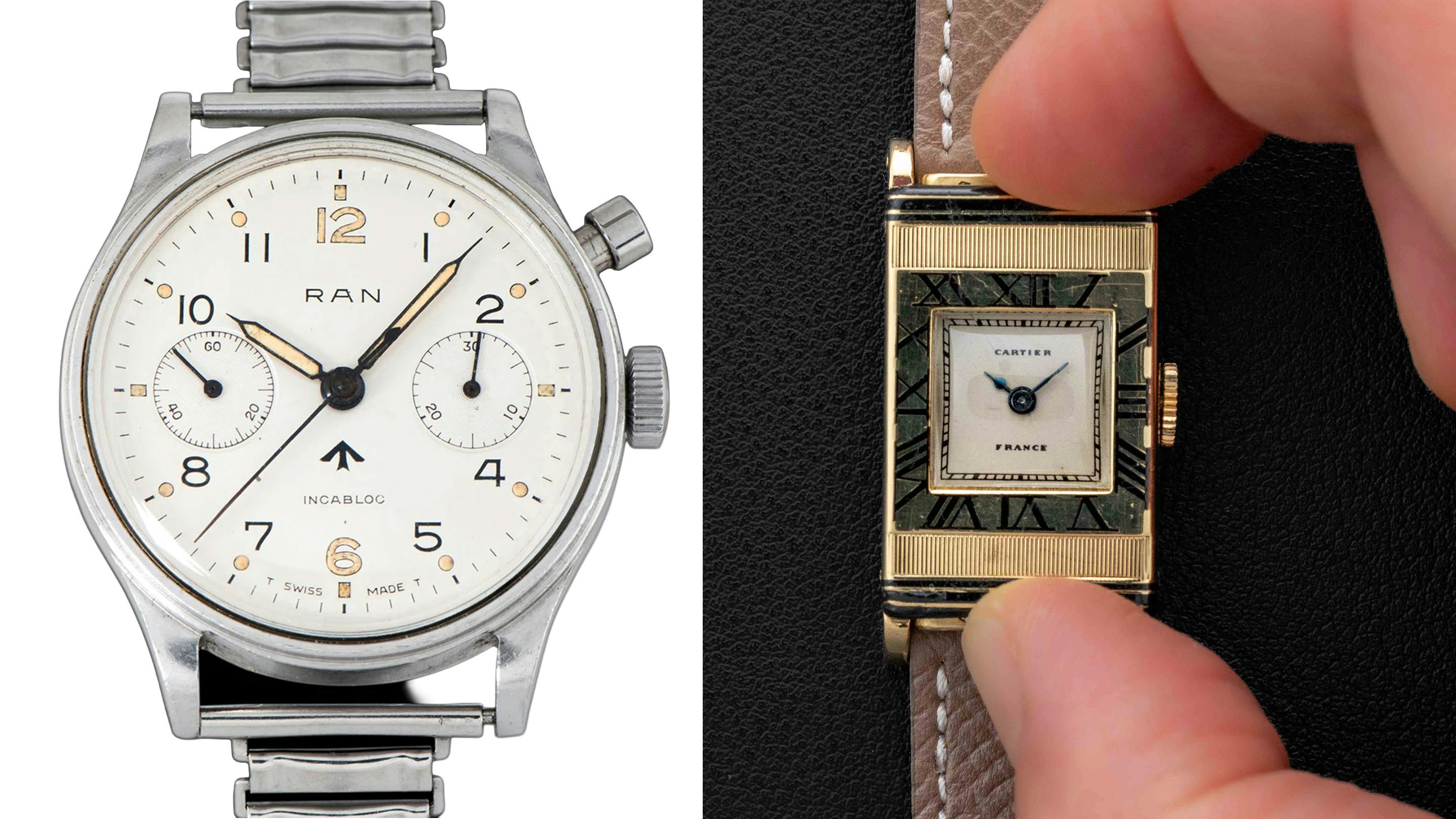 Bring a Loupe: An Alpina-Gruen Techni-Quadron, A Universal Genève "Eric Clapton," A Cartier "Bebe Guillotine," And More