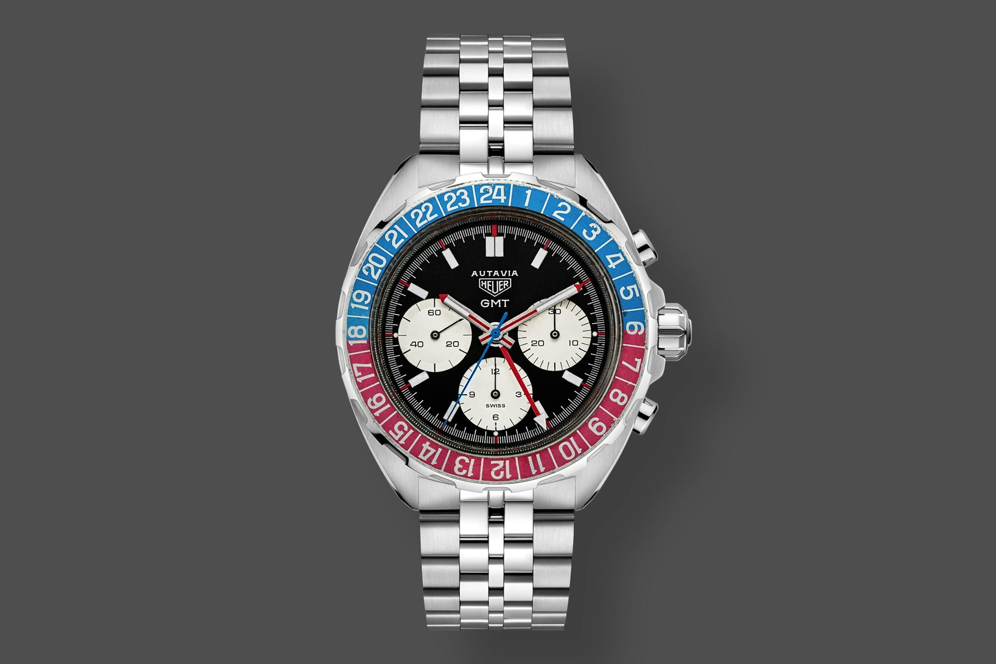a rendering of a Tag Heuer Autavia GMT