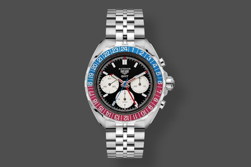 a rendering of a Tag Heuer Autavia GMT