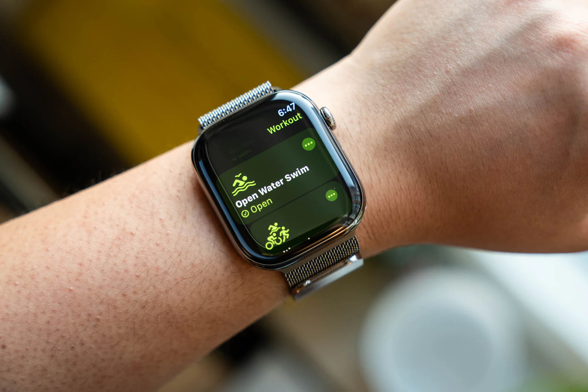 workout screen