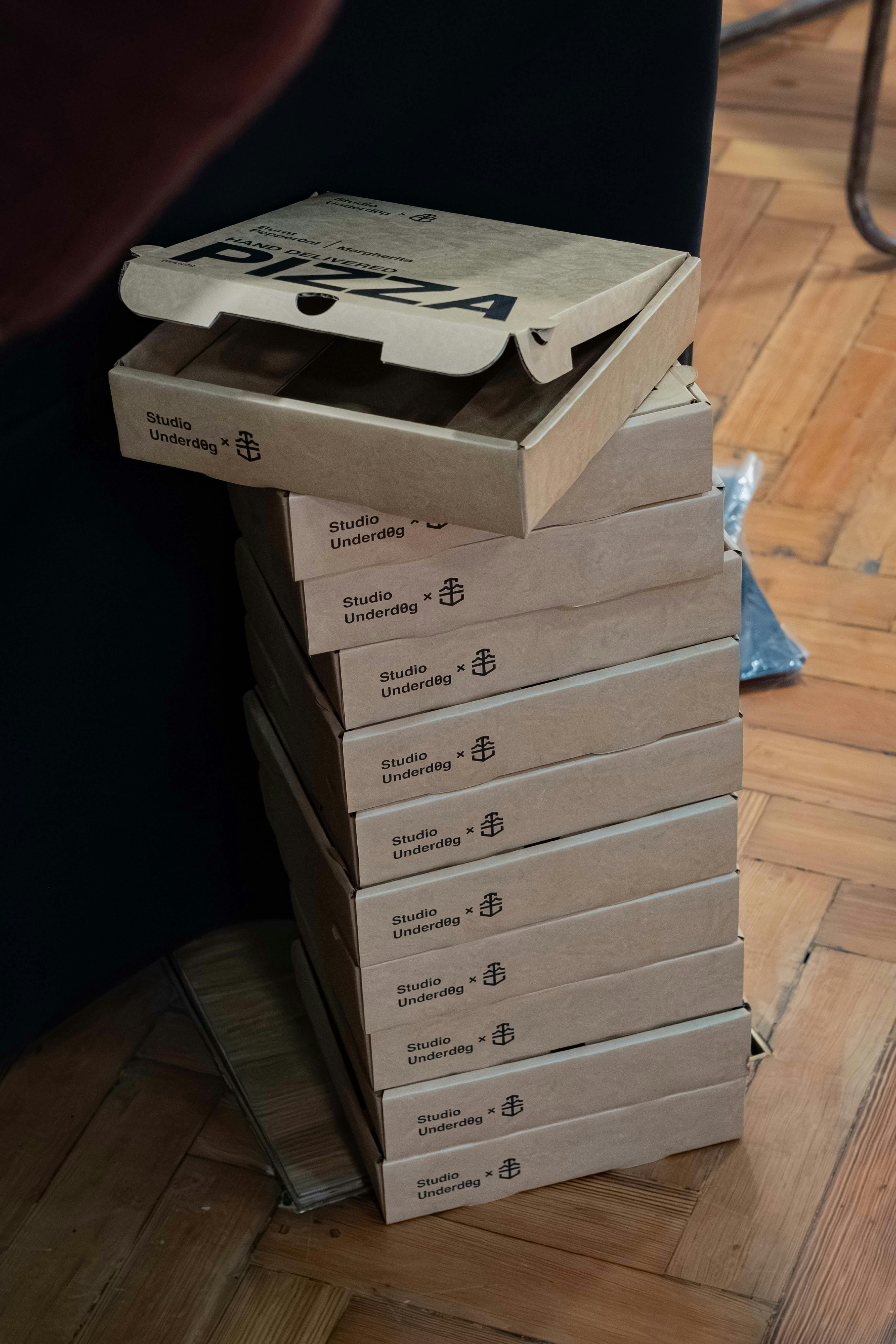 pizza boxes