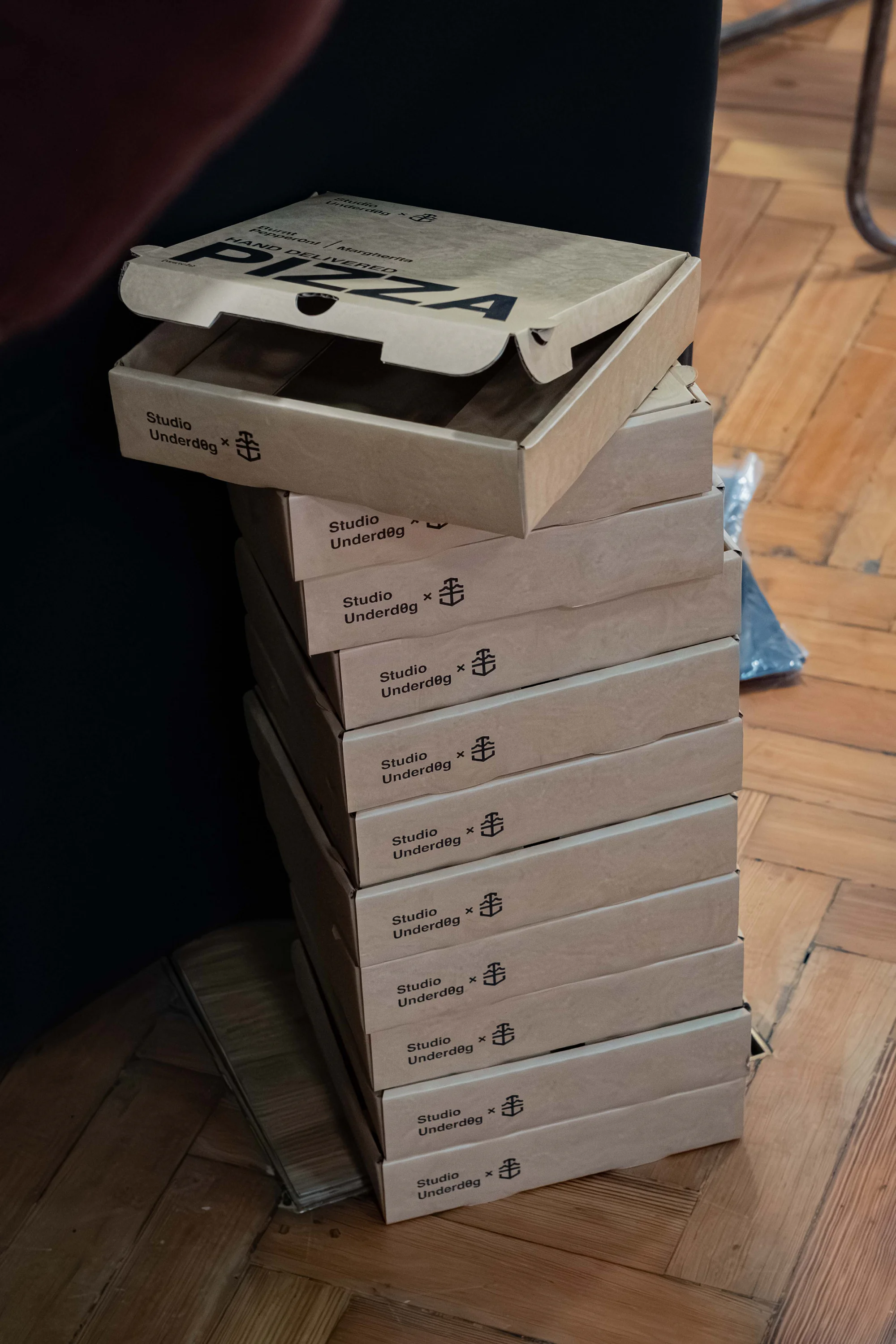 pizza boxes