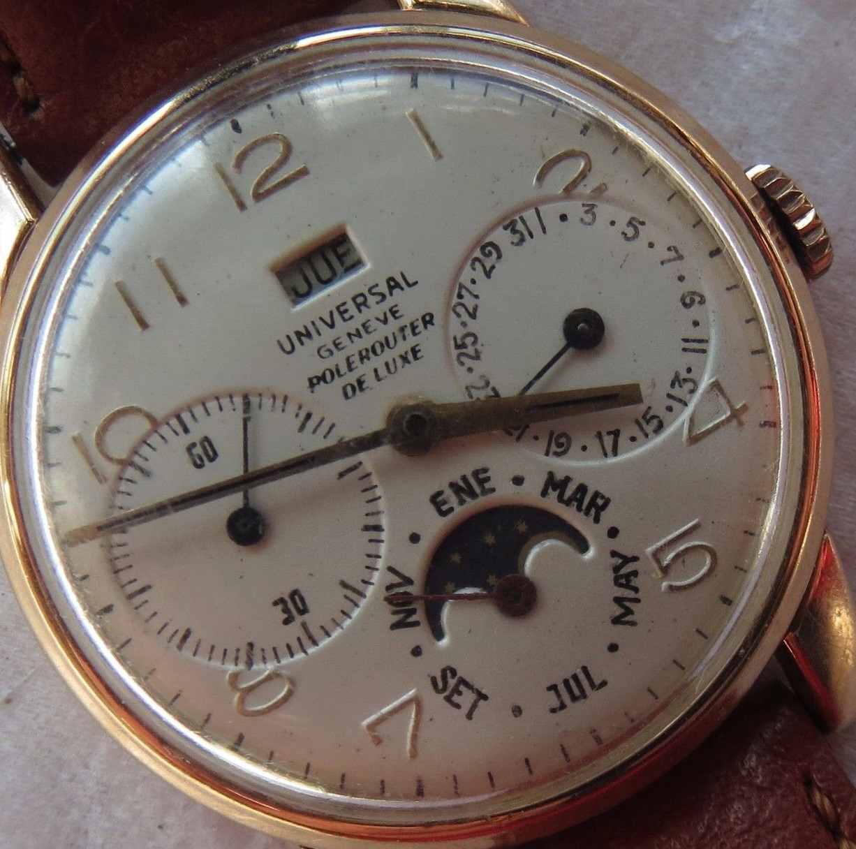 vintage rado watch crooked dial
