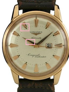 Correct lume on both hands and dial. (Image via Matthew Bain Inc.)