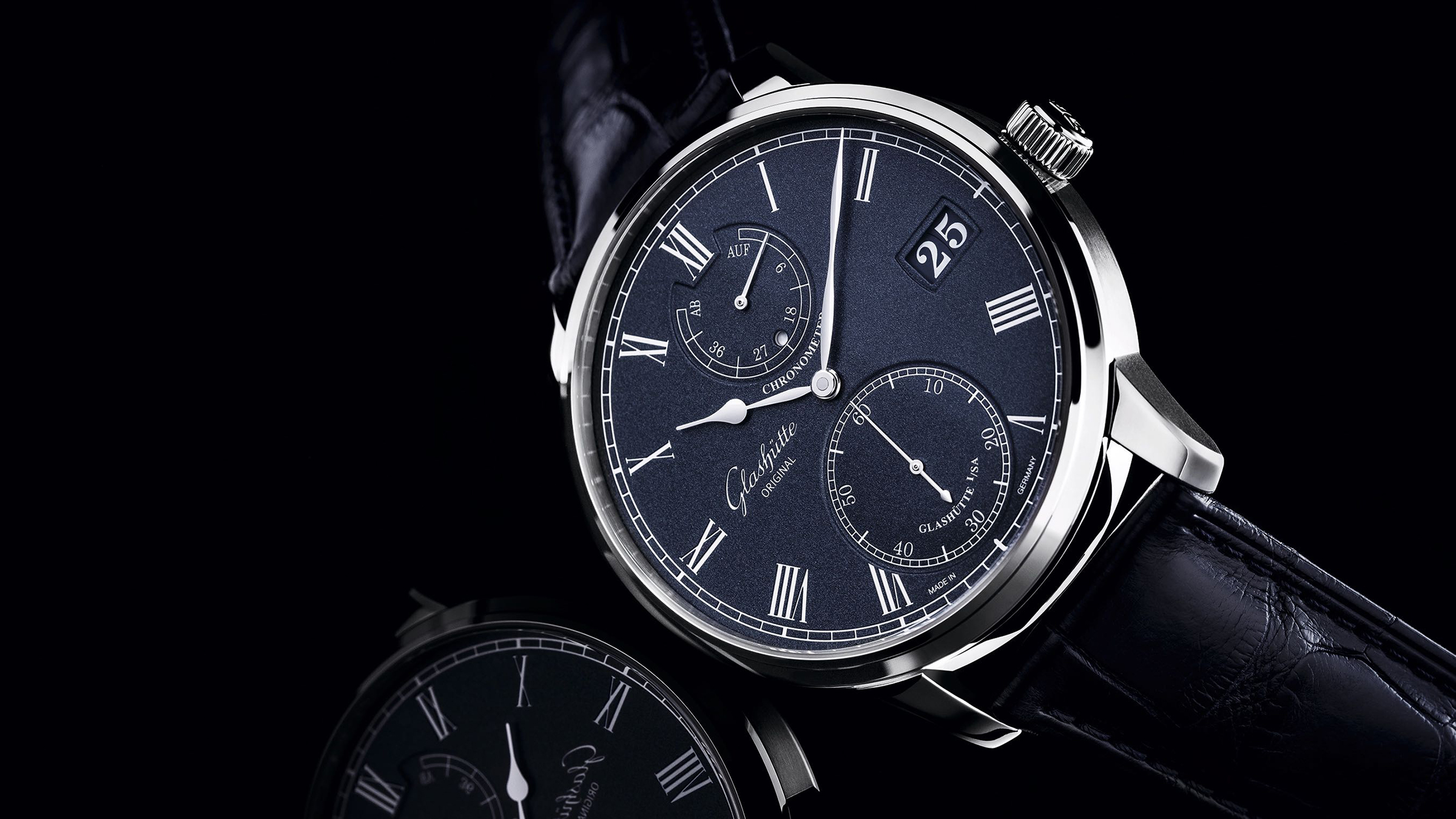 Glashutte on sale blue dial