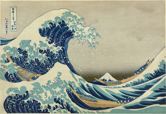 hokusai, the great wave off kanagawa