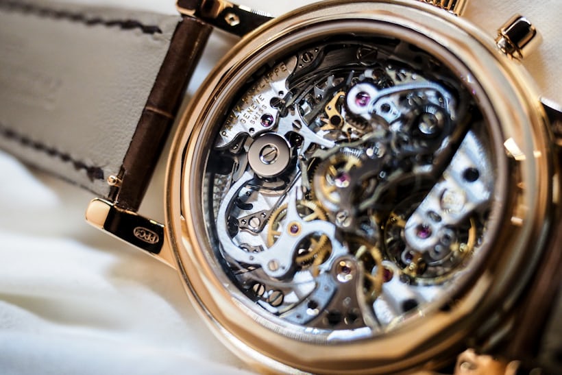 Patek 5204R movement chrono column wheel cap