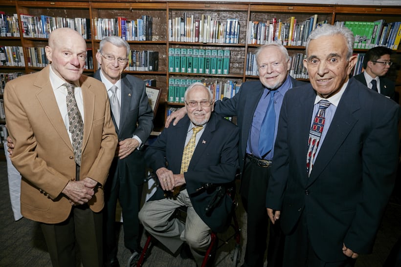 L-R: Joe Poloso - Fellow, Charles Salomon - Treasurer & Fellow, Hans Weber - Trustee & Fellow, Walter Pangretitsch - Recording Secretary & Fellow, Arsen Manoukian - Fellow
