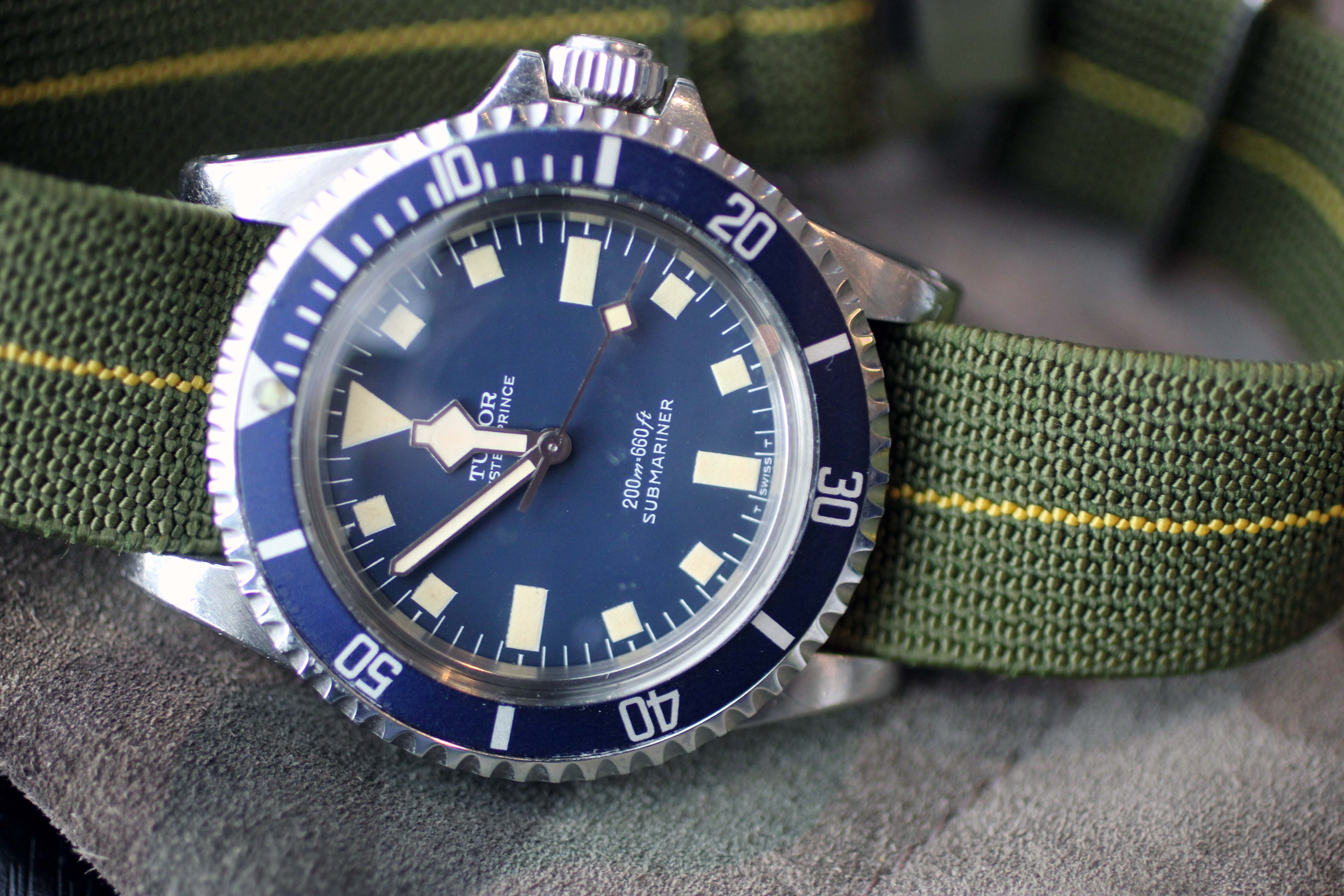 Tudor MN ’77 Blue Snowflake Submariner.