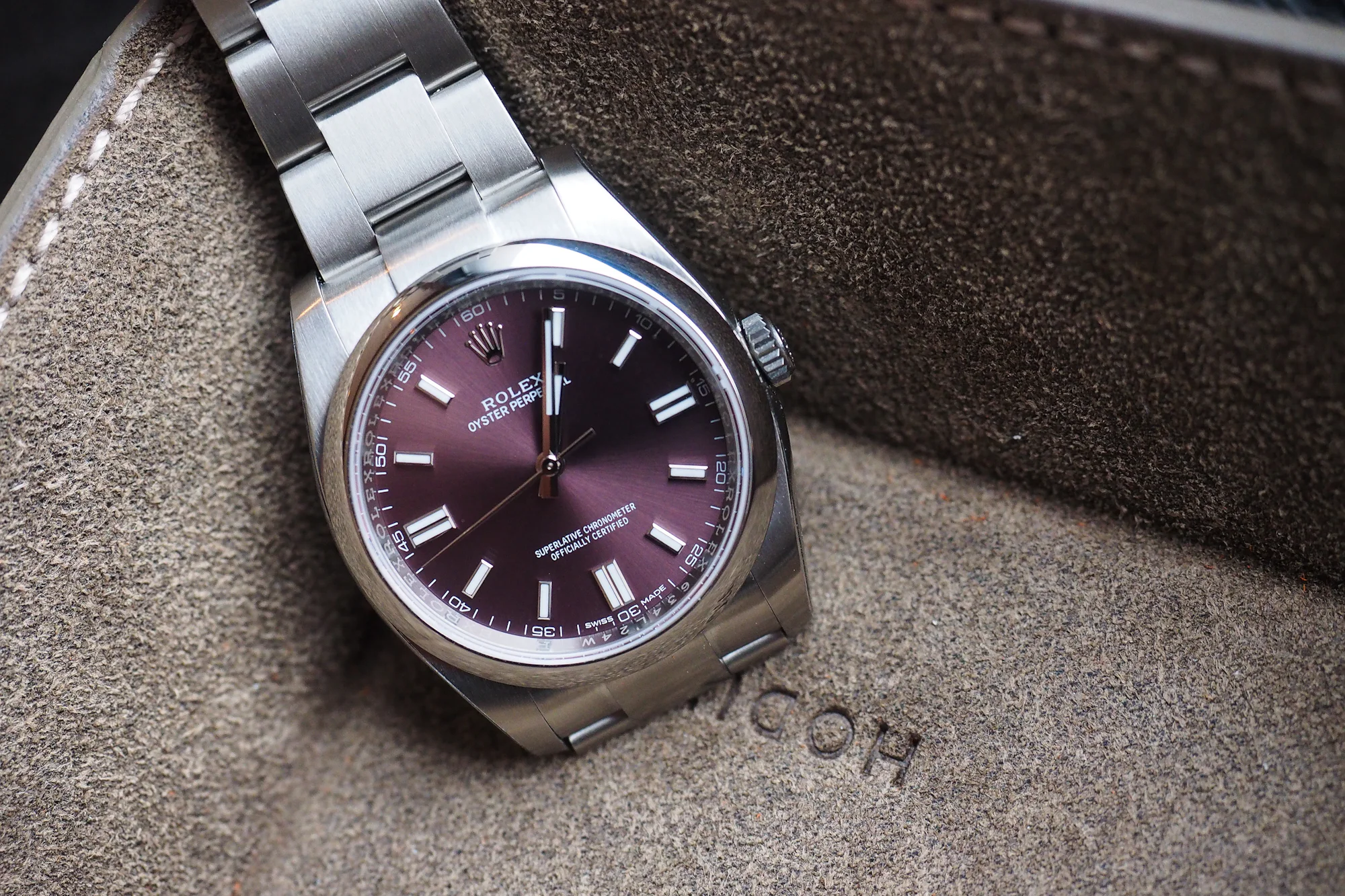 rolex red grape oyster perpetual