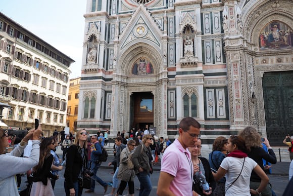 Duomo Florence crowds