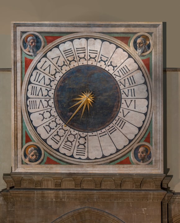 Duomo Florence face of the great clock, decorated by Paolo Uccello