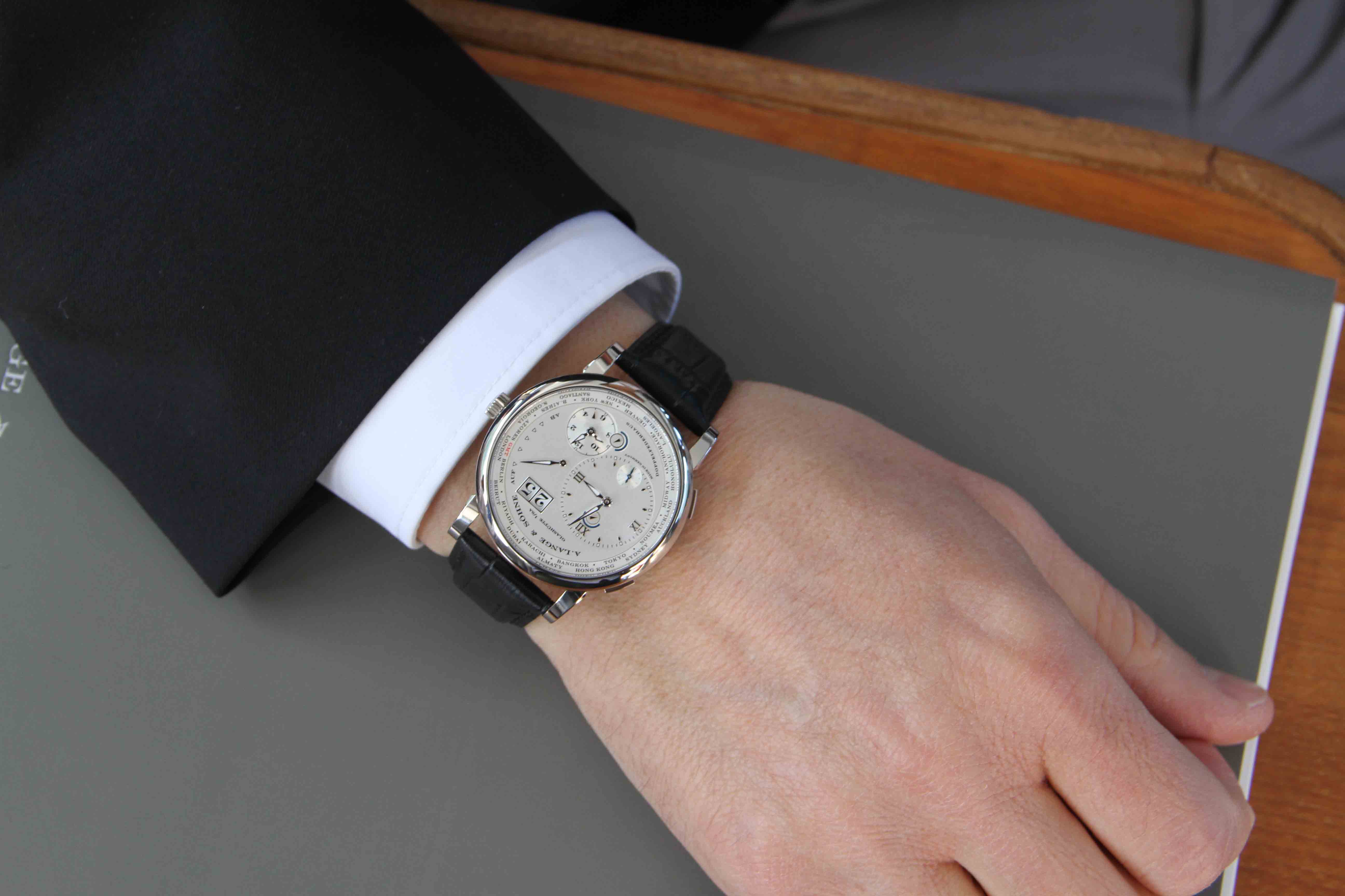 A. Lange & Söhne Lange 1 Time Zone in platinum