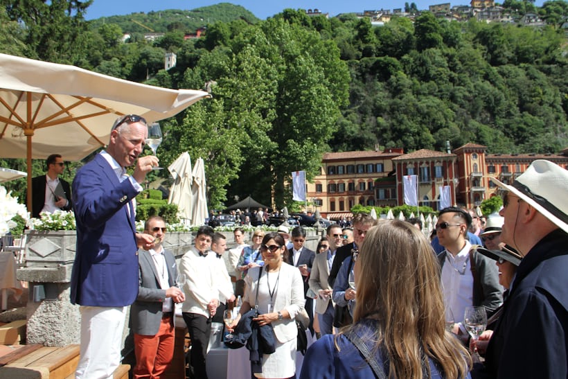 A. Lange & Söhne CEO Wilhelm Schmid welcomed guests to Villa d'Este