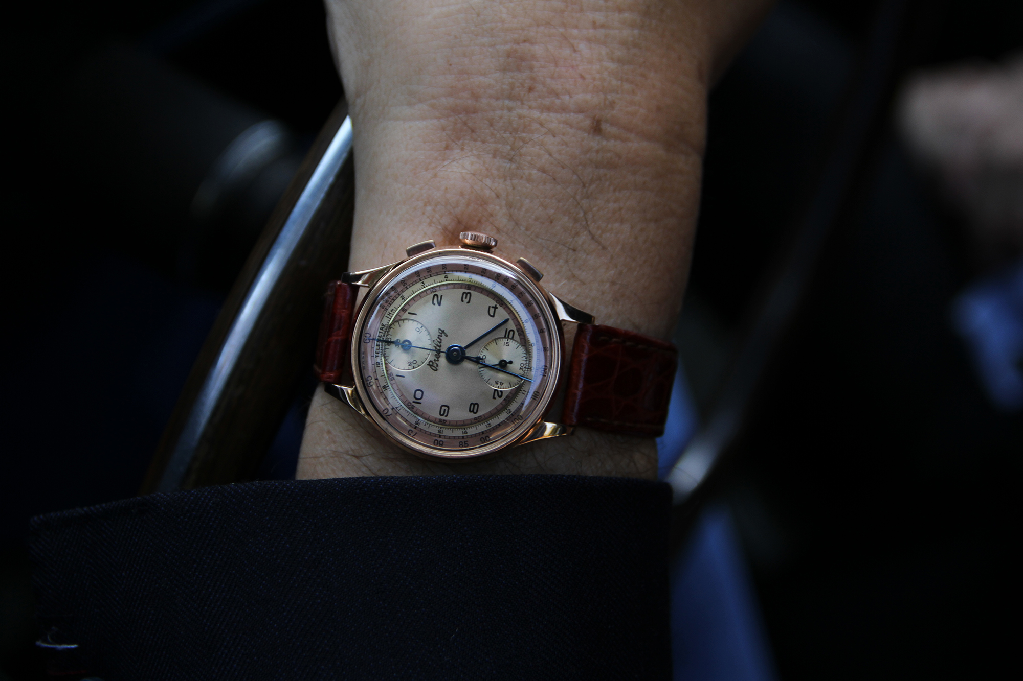 1940s Breitling chronograph with Venus calibre 170.