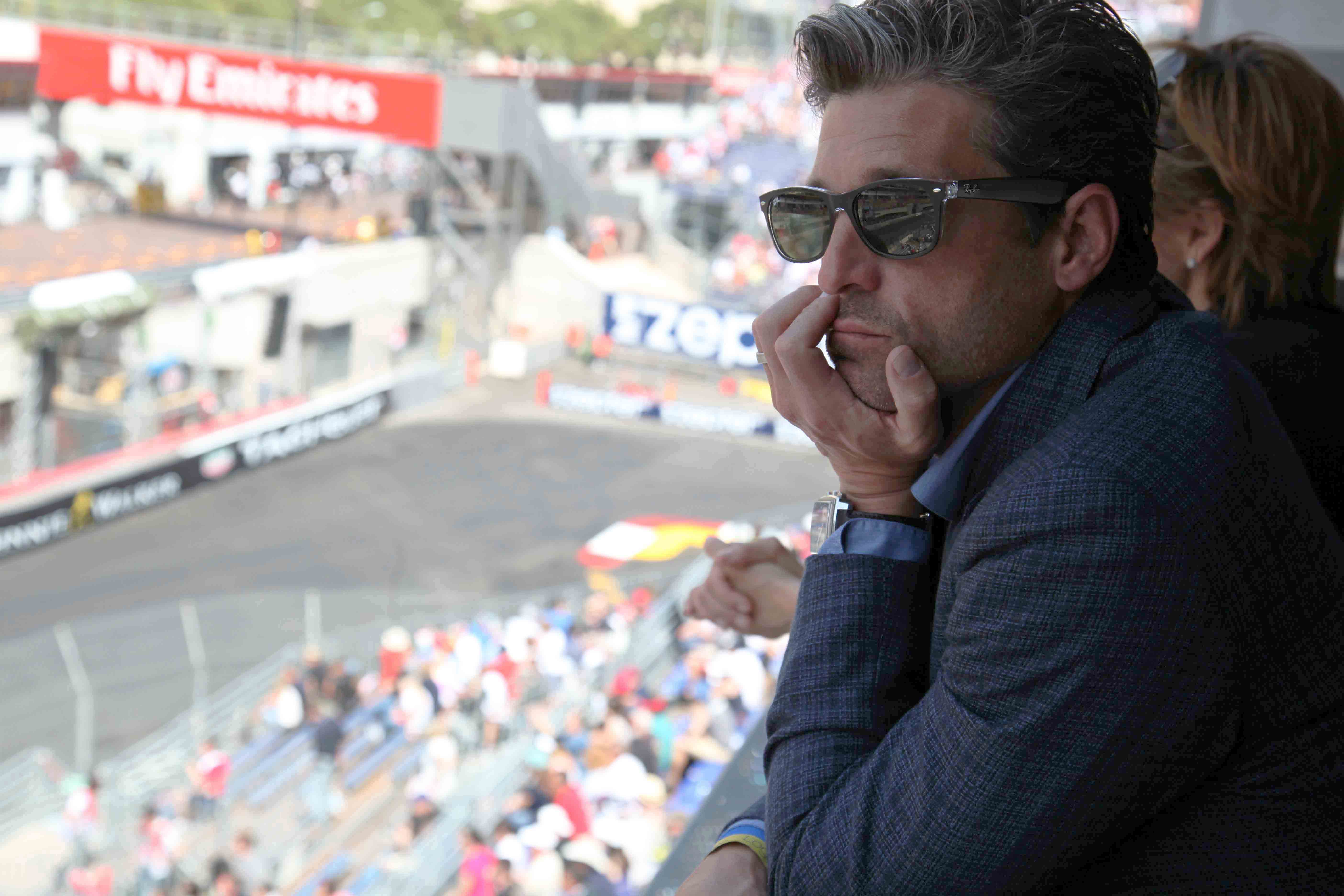 TAG Heuer ambassador and petrolhead, Patrick Dempsey. 