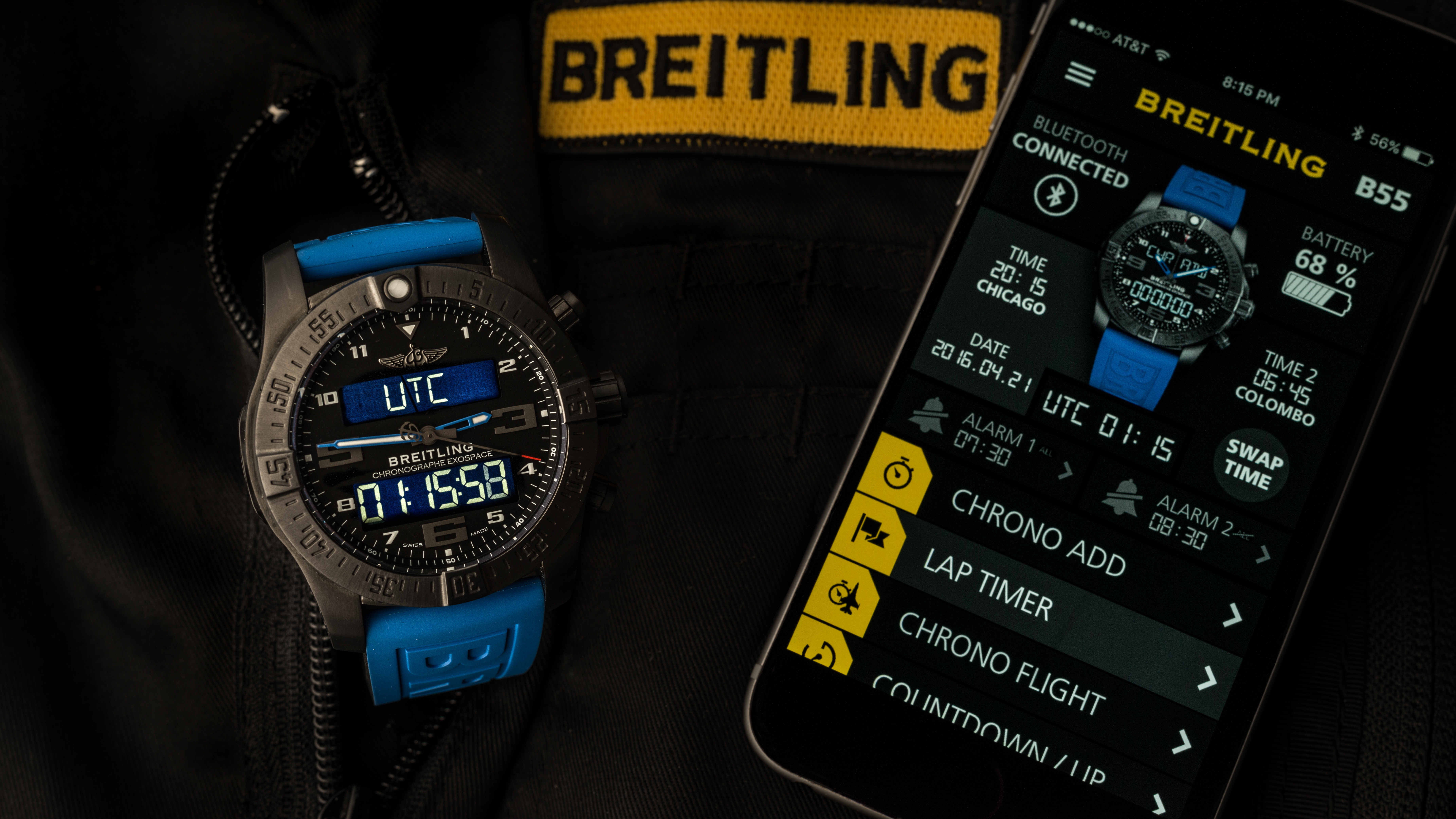 Breitling exospace best sale b55 digital watch