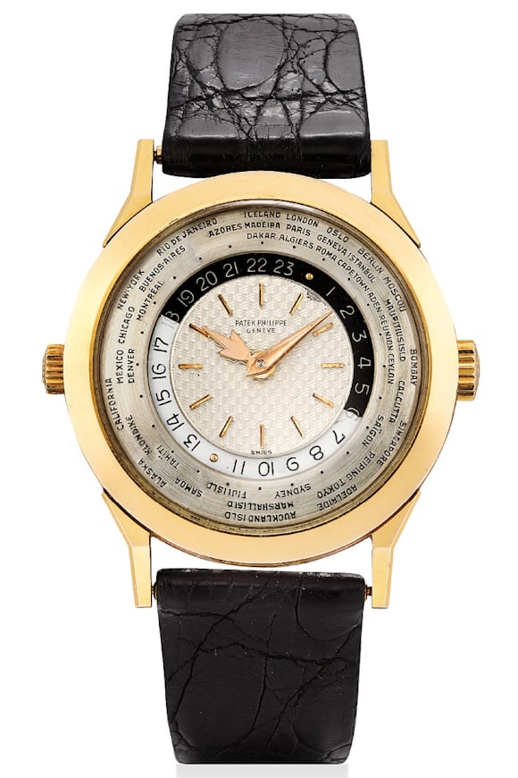 Lot 373 - Patek Philippe Reference 2523/1 World Time. 