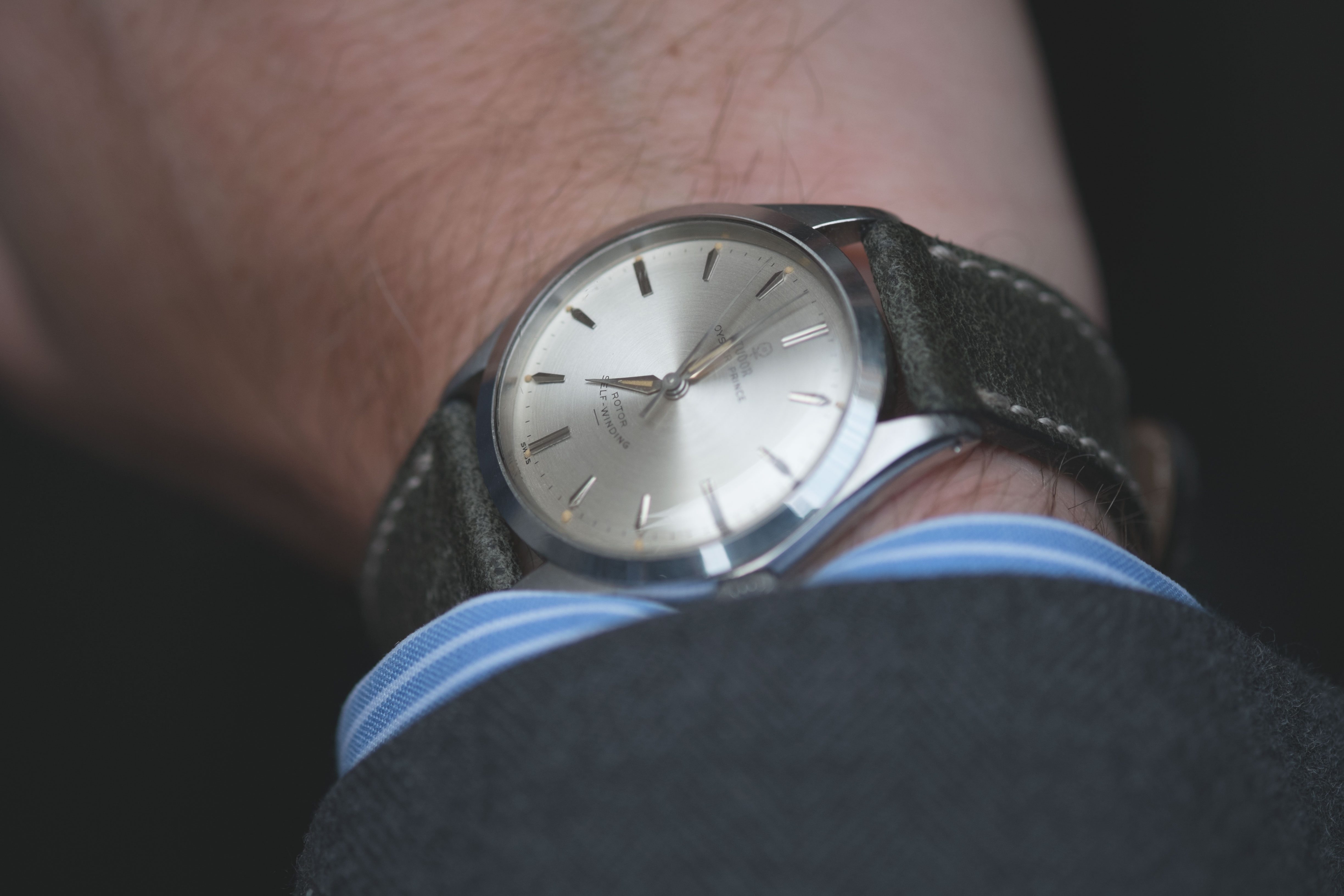 Our very own Louis Westphalen, with his increasingly more famous vintage Tudor underline.