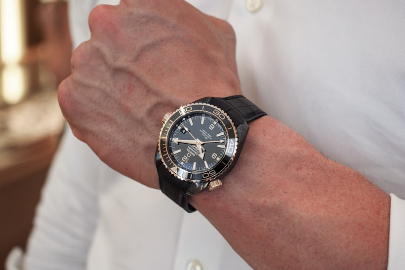 planet ocean deep black wrist and fist