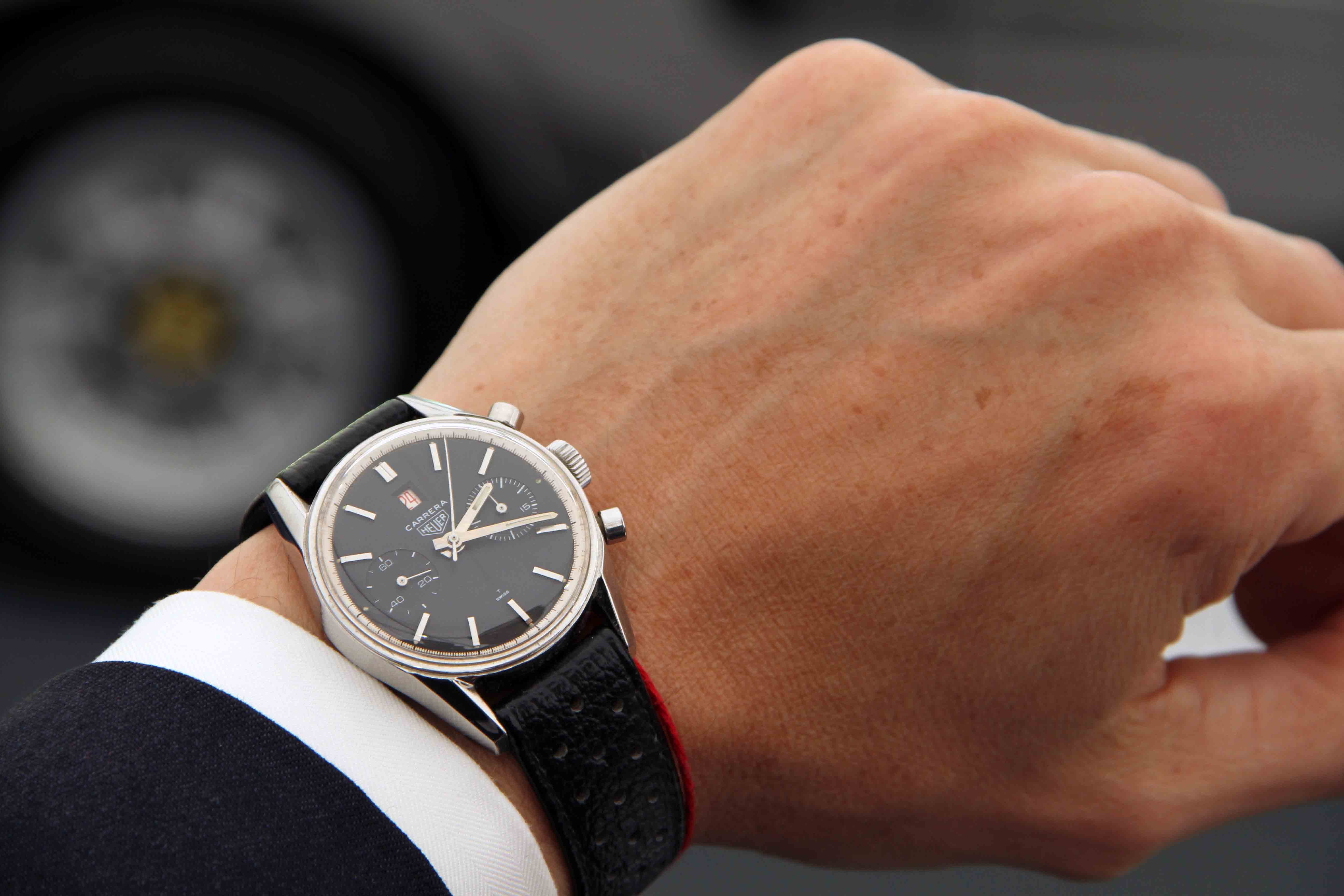 Heuer 1st Execution Carrera 3147 Dato, circa 1966 .