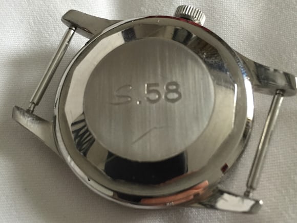 Zenith S.58 Diver case back