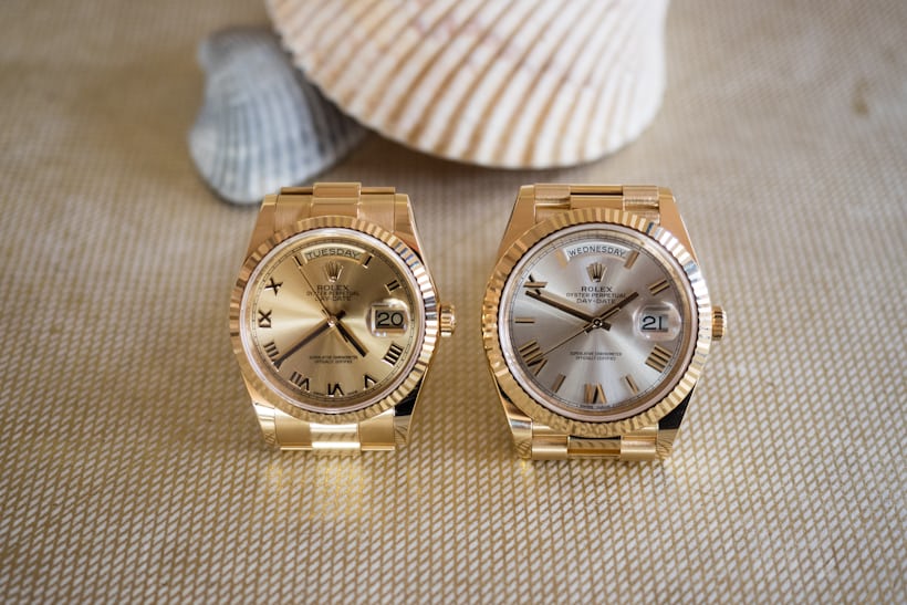 Day Date gold 36mm and 40mm