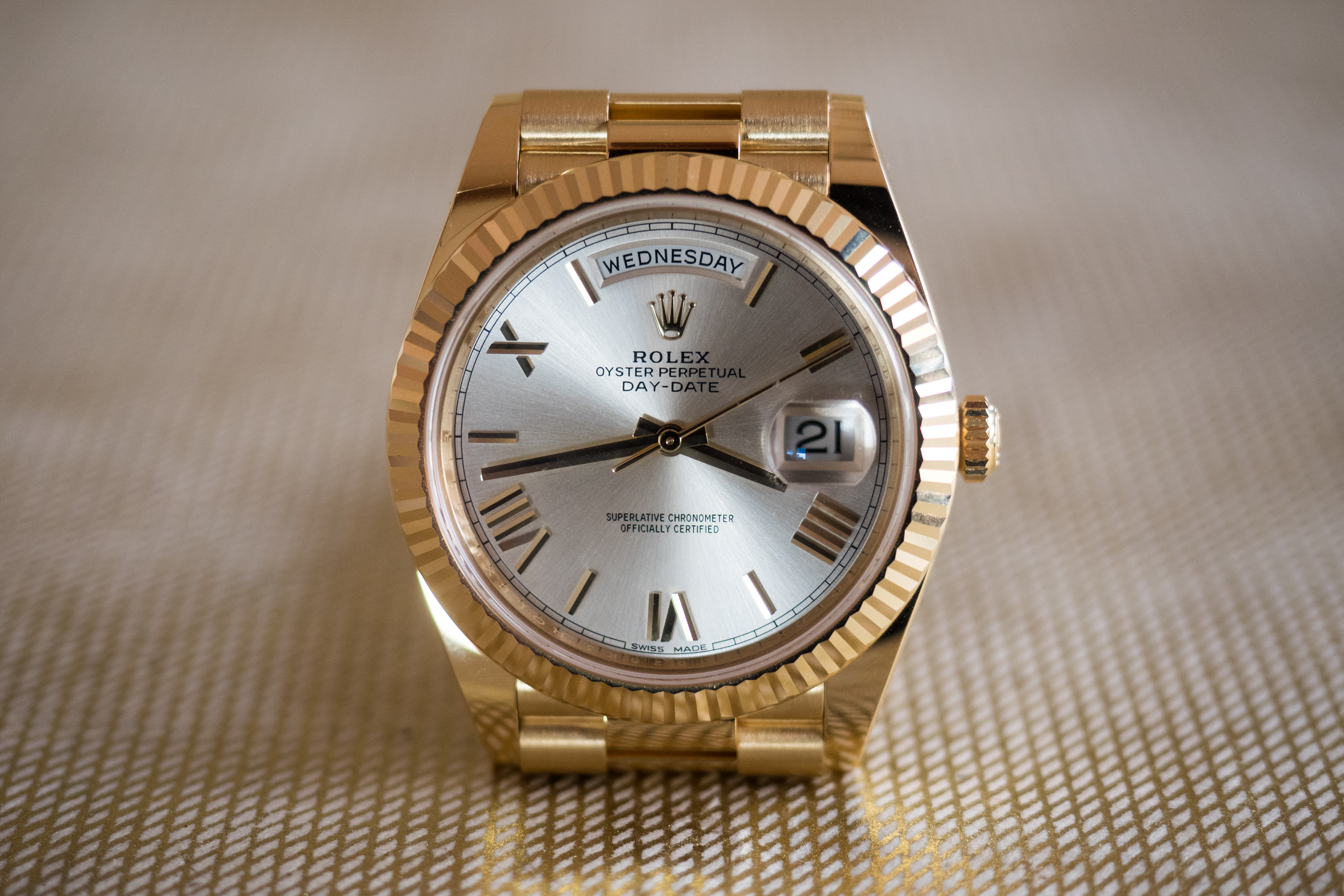 rolex day date champagne dial