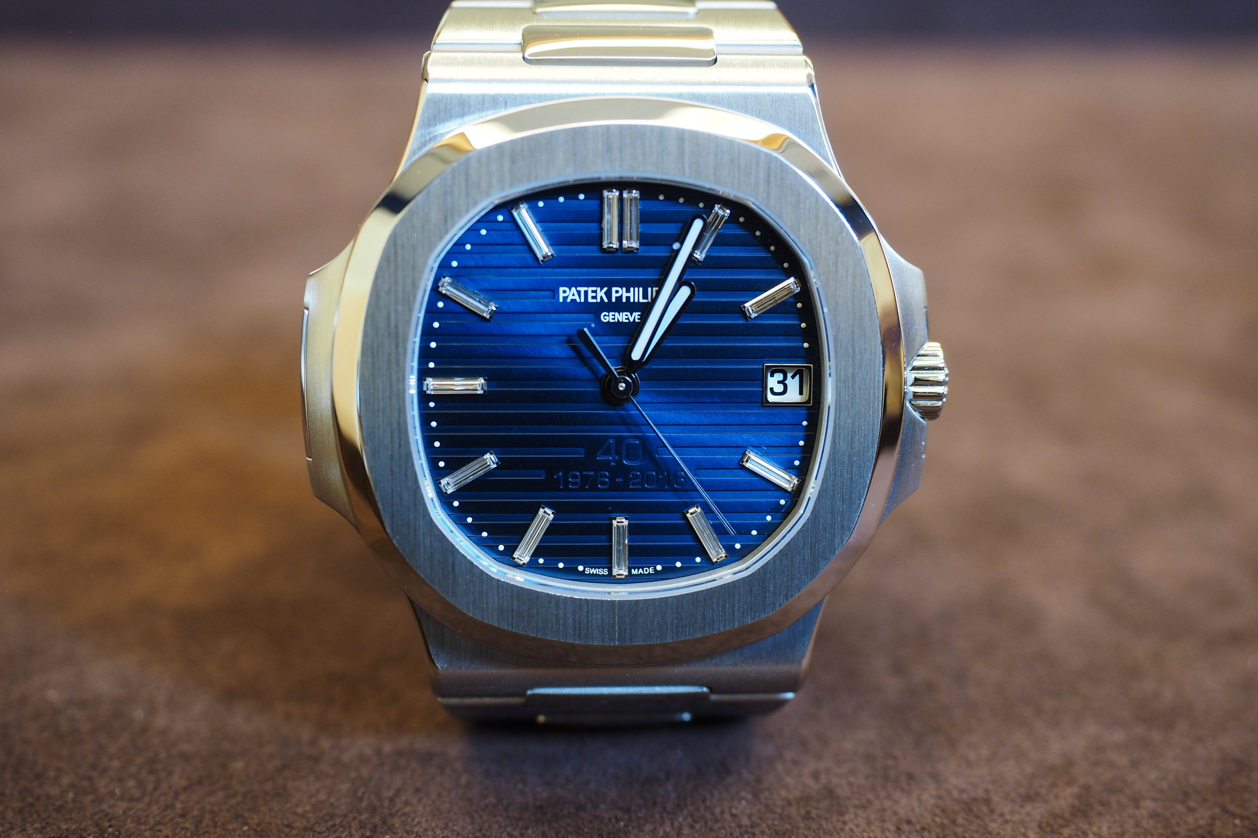 Nautilus on sale blue dial