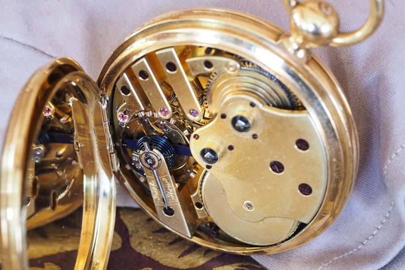 girard perregaux spherical balance spring chain and fusee
