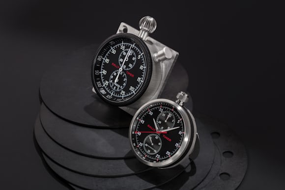 Vintage and modern Minerva and Montblanc rally timers
