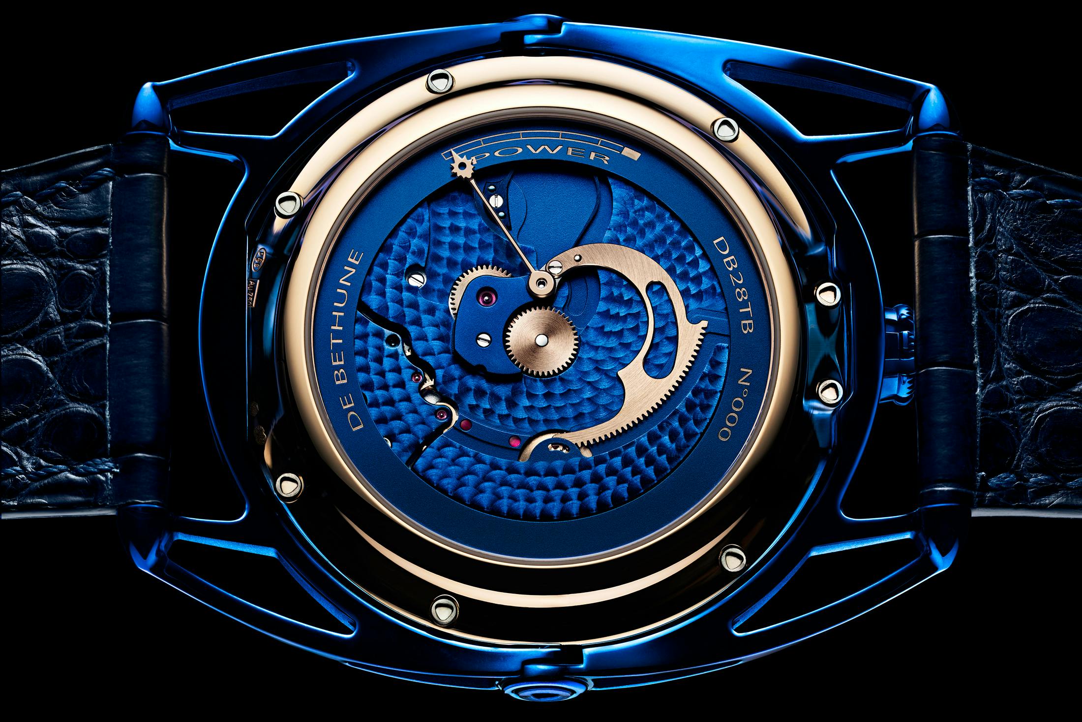  De Bethune DB28 Kind Of Blue Tourbillon Meteorite movement
