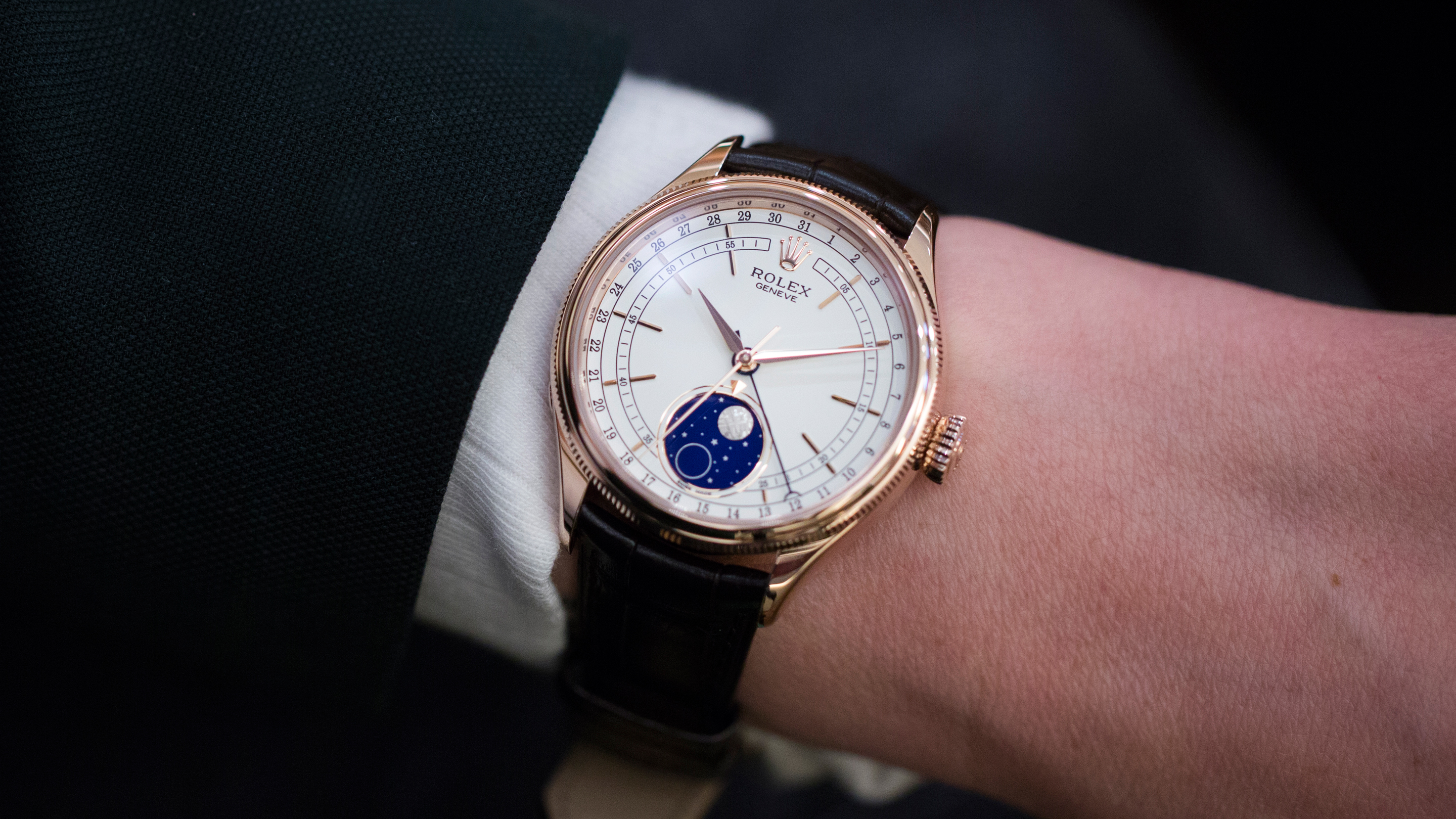used rolex cellini moonphase