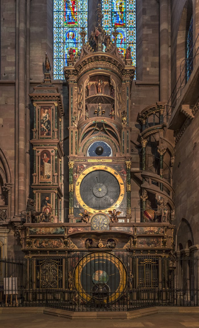 The astronomical clock in Notre-Dame-de-Strasbourg Cathedral
