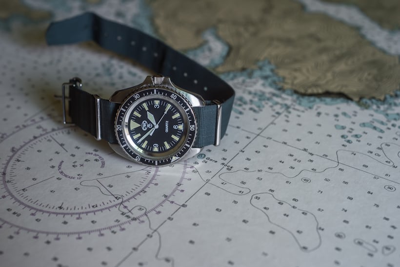 quartz cwc dive watch