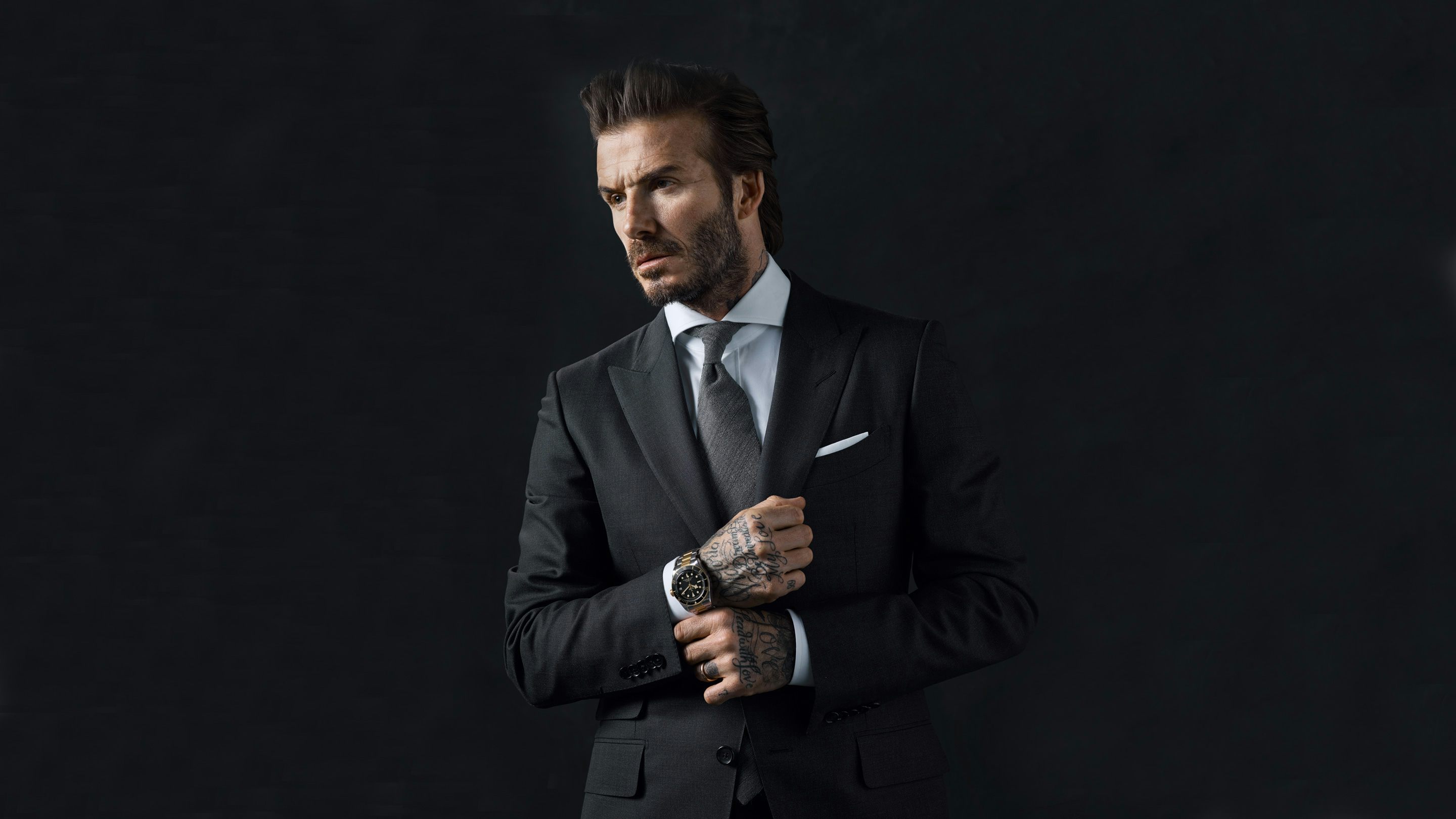 David Beckham goes from smart to casual with mid-day outfit change