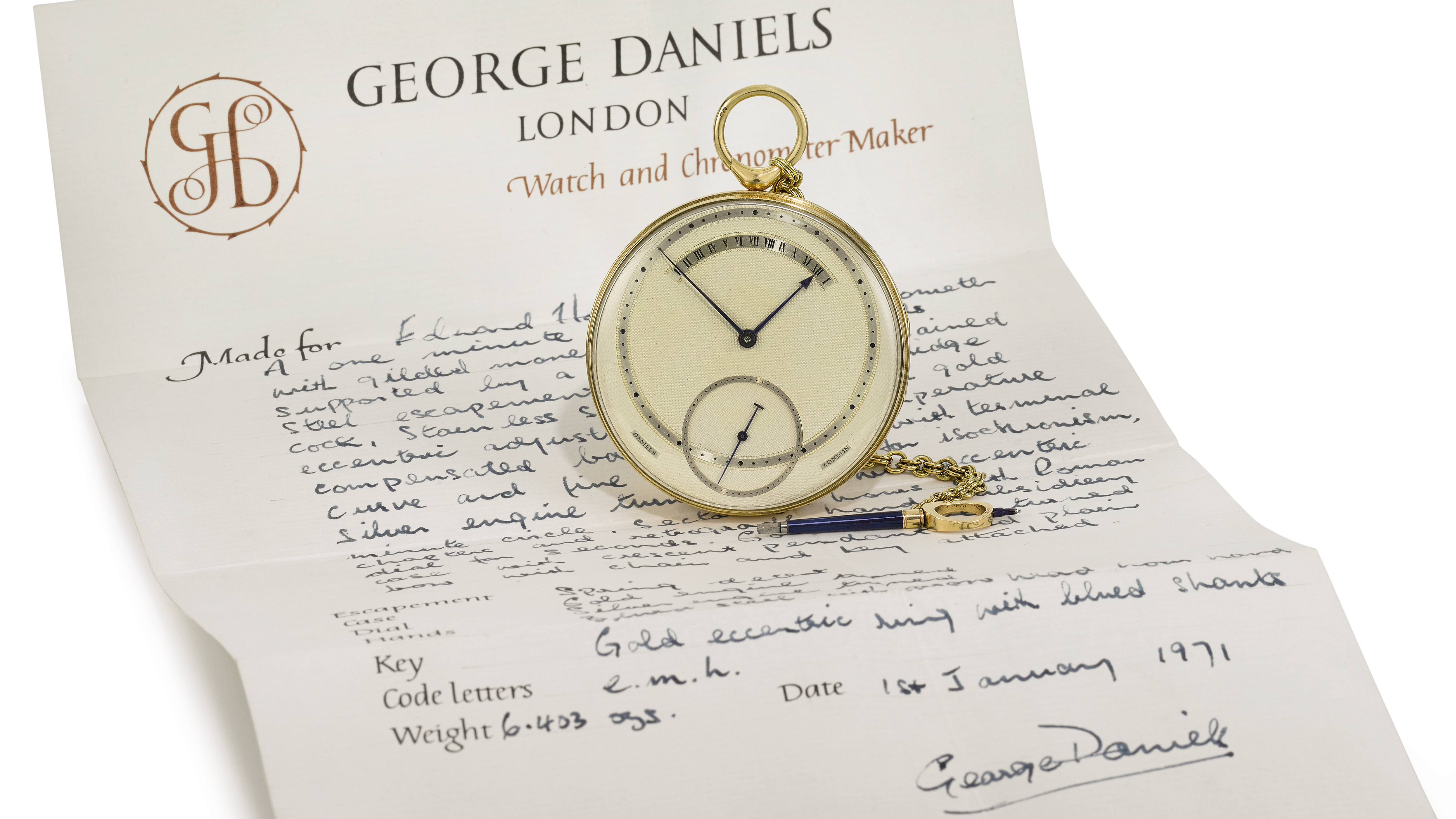 George daniels outlet watch auction