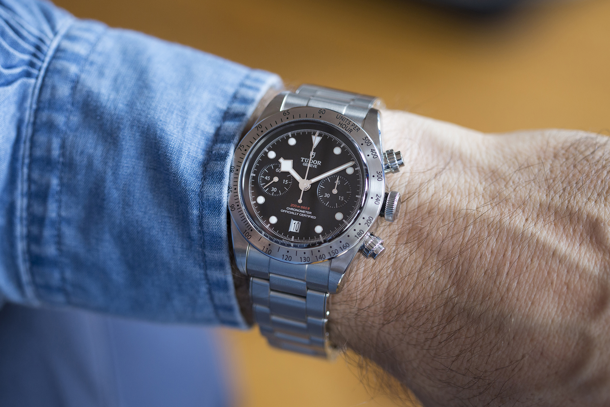 tudor black bay chronometer