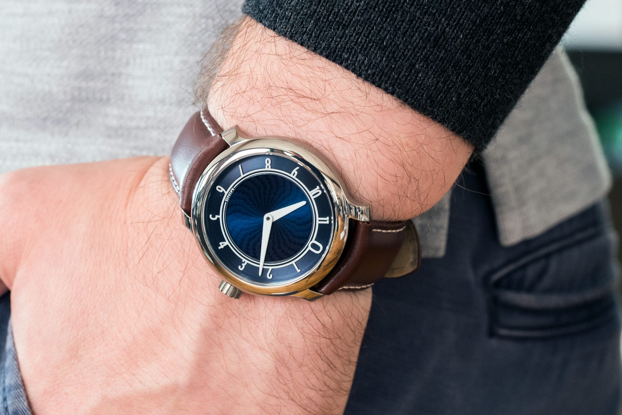 P8113367 P8113367 Ming 17.01 wrist shot Introducing: The Ming 17.01, The First Watch From New Micro-Brand Ming Watches Introducing: The Ming 17.01, The First Watch From New Micro-Brand Ming Watches P8113367